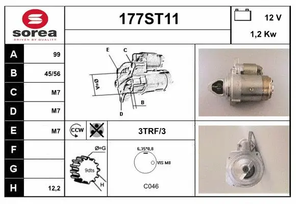 Démarreur STARTCAR 177ST11