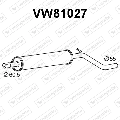 Silencieux avant VENEPORTE VW81027