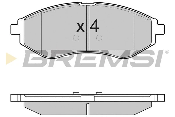 Kit de plaquettes de frein, frein à disque BREMSI BP3111
