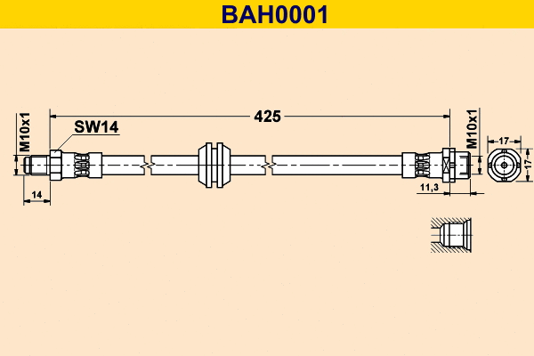 Flexible de frein BARUM BAH0001