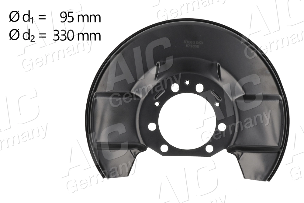 Déflecteur, disque de frein AIC 57612