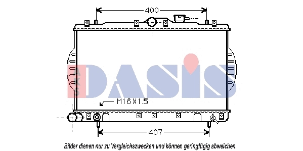 Radiateur, refroidissement du moteur AKS DASIS 560016N