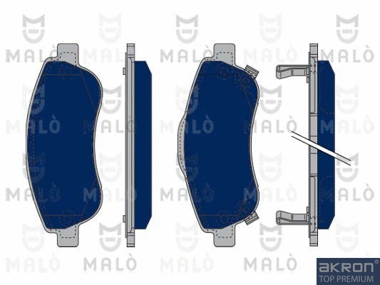 Kit de plaquettes de frein, frein à disque AKRON-MALÒ 1050236