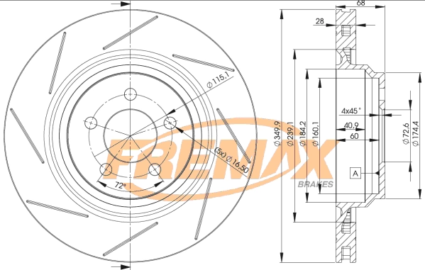 Disque de frein FREMAX BD-3064
