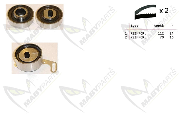 Kit de courroie crantée MABYPARTS OBK010464