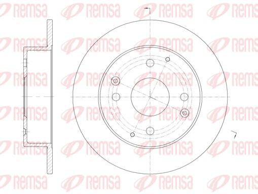 Disque de frein REMSA 61156.00
