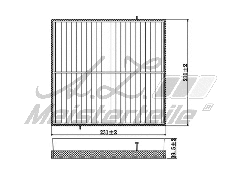 Filtre, air de l'habitacle A.Z. Meisterteile AZMT-41-010-1744