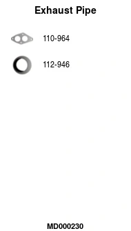 Tuyau d'échappement FA1 MD000230