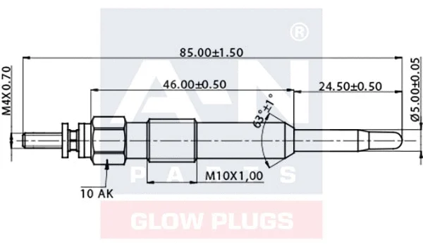Bougie de préchauffage A-N PARTS A-N084184