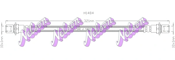 Flexible de frein KAWE H1484