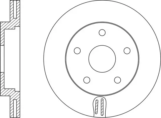 Disque de frein FIT FR0672V