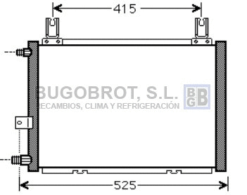 Condenseur, climatisation BUGOBROT 62-DU5060