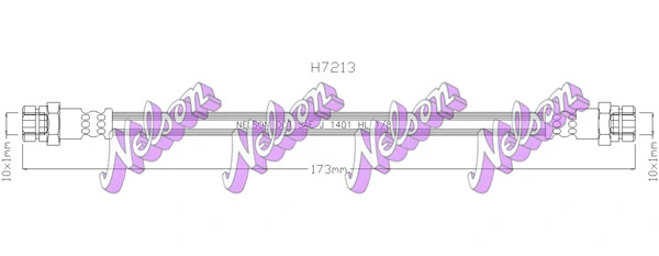 Flexible de frein BROVEX-NELSON H7213