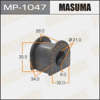 Coussinet de palier, stabilisateur MASUMA MP-1047