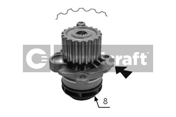 Pompe à eau, refroidissement du moteur Omnicraft 2316870