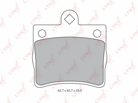 Kit de plaquettes de frein, frein à disque LYNXAUTO BD-5313