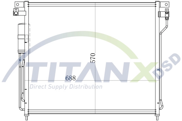 Condenseur, climatisation TitanX CD709007