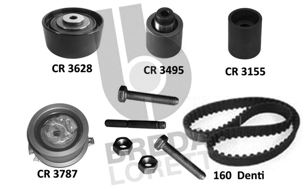 Kit de courroie crantée BREDA LORETT KCD0791