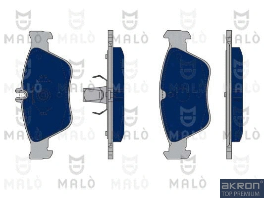 Kit de plaquettes de frein, frein à disque AKRON-MALÒ 1050321