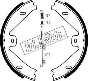 Jeu de mâchoires de frein, frein de stationnement fri.tech. 1052.137K