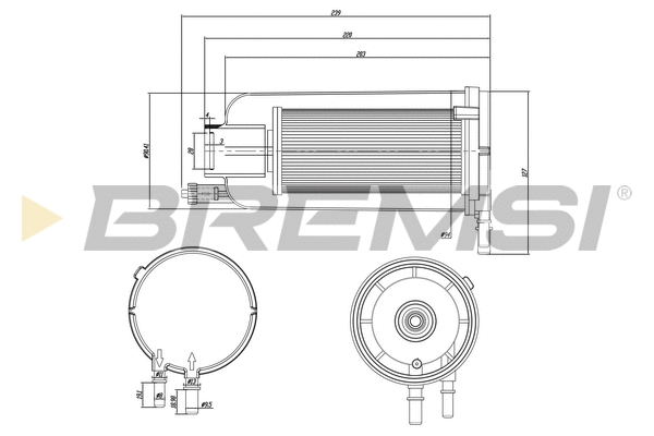 Filtre à carburant BREMSI FE0834