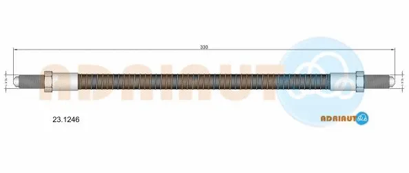Flexible de frein ADRIAUTO 23.1246