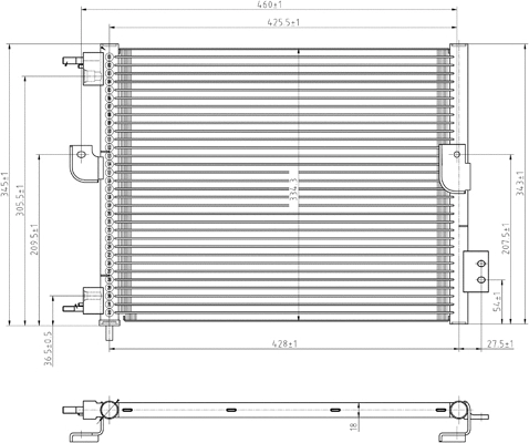 Condenseur, climatisation PowerMax 7110265