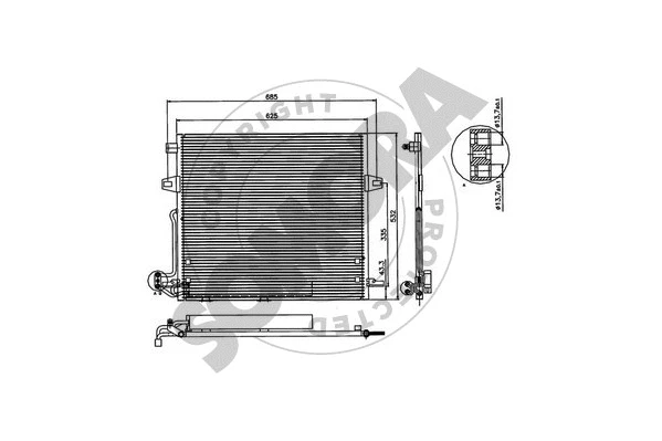 Condenseur, climatisation SOMORA 170260A