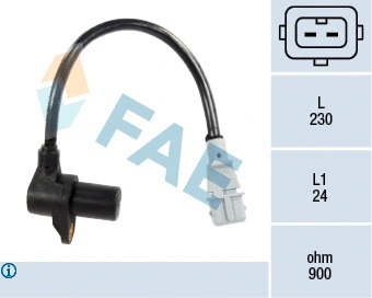 Capteur d'angle, vilebrequin FAE 79127