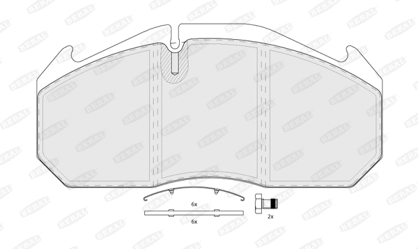 Kit de plaquettes de frein, frein à disque BERAL BCV29083TK