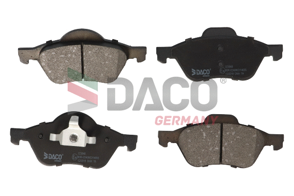 Kit de plaquettes de frein, frein à disque DACO Germany 323948