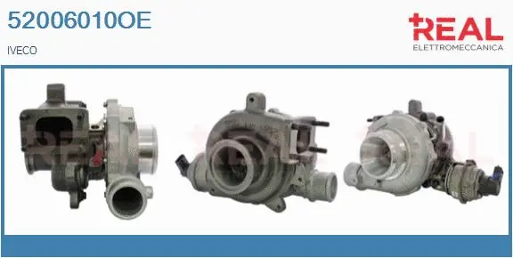Turbocompresseur, suralimentation REAL 52006010OE