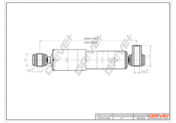 Amortisseur Dr!ve+ DP1610.10.0054