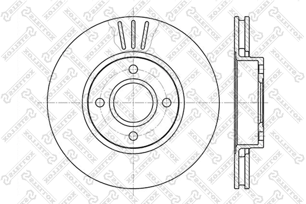 Disque de frein STELLOX 6020-2542V-SX