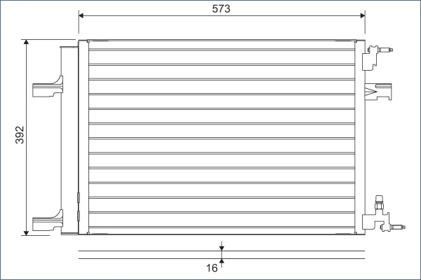Condenseur, climatisation VALEO 814201
