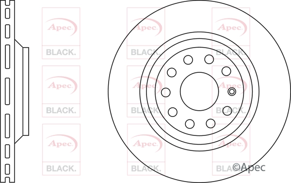 Disque de frein APEC DSK2460B