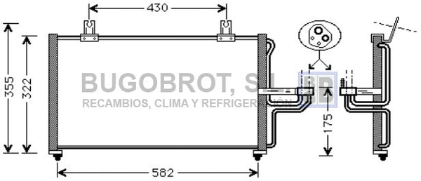 Condenseur, climatisation BUGOBROT 62-KA5005