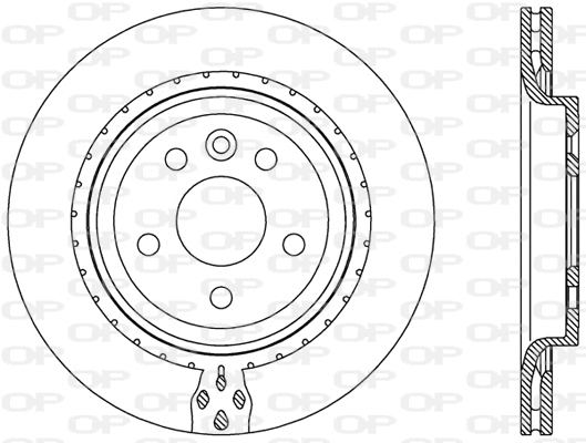 Disque de frein OPEN PARTS BDR2458.20