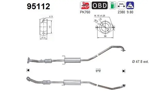 Catalyseur AS 95112