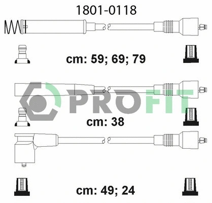 Kit de câbles d'allumage PROFIT 1801-0118