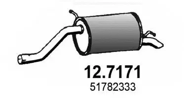 Silencieux arrière ASSO 12.7171