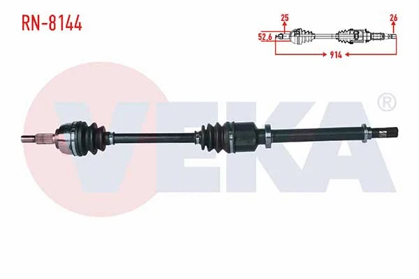 Arbre de transmission VEKA RN-8144