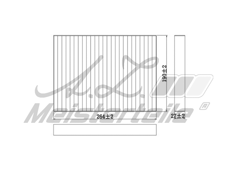Filtre, air de l'habitacle A.Z. Meisterteile AZMT-41-010-1568