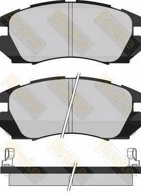 Kit de plaquettes de frein, frein à disque Brake ENGINEERING PA1011