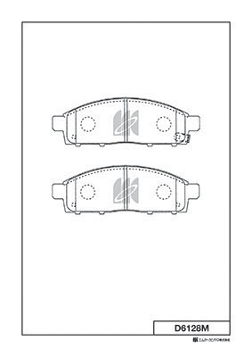 Kit de plaquettes de frein, frein à disque MK Kashiyama D6128M