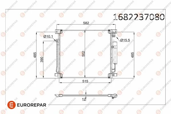 Condenseur, climatisation EUROREPAR 1682237080