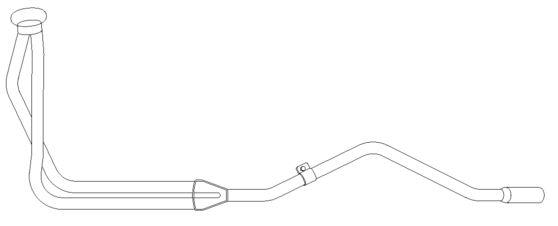 Tuyau d'échappement Vellerand 10893