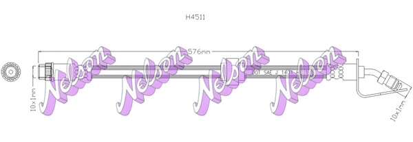 Flexible de frein KAWE H4511