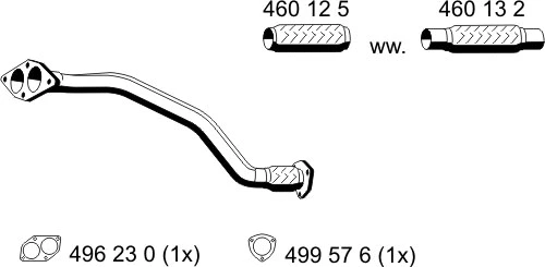 Tuyau d'échappement ERNST 243469