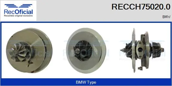 Groupe carter, turbocompresseur RECOFICIAL RECCH75020.0